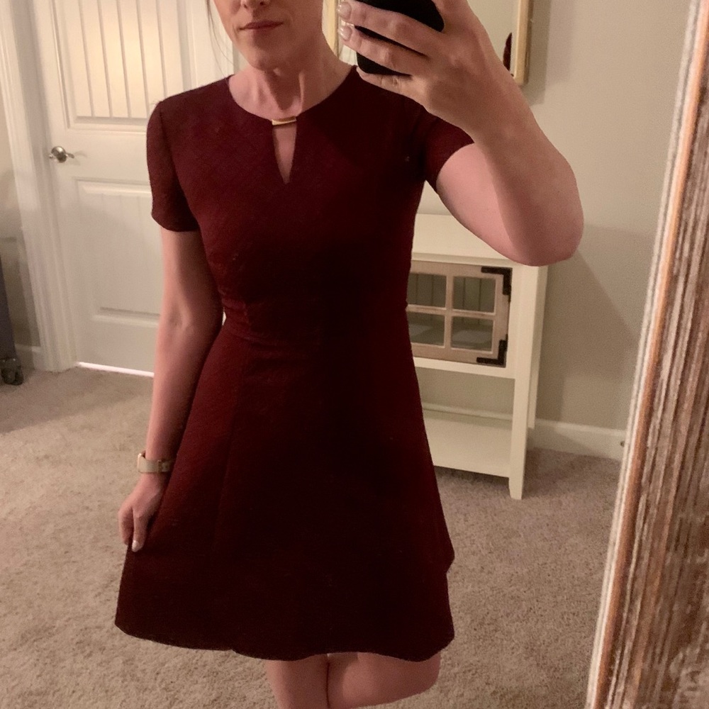 Burgundy Tahari Dress